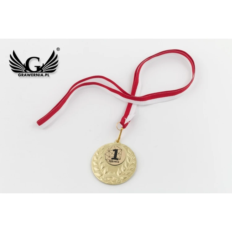 Metallmedaillen mit graviertem Emblem - Durchmesser 50mm - MMC1750