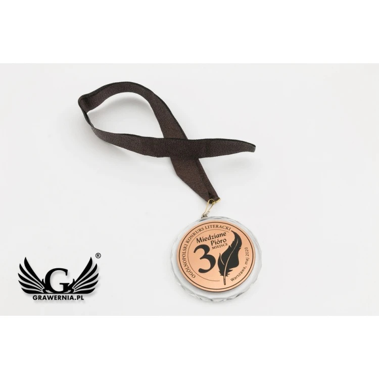 Elite Glasmedaillen - Gold, Silber, Bronze + Etui