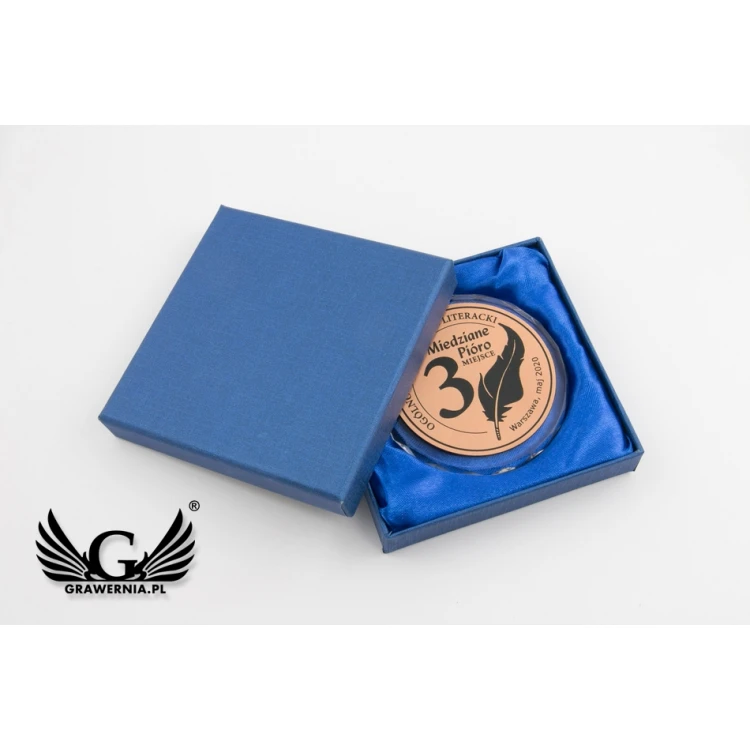 Elite Glasmedaillen - Gold, Silber, Bronze + Etui