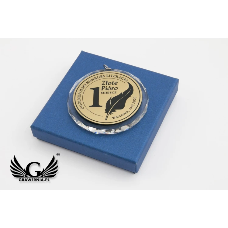 Elite Glasmedaillen - Gold, Silber, Bronze + Etui