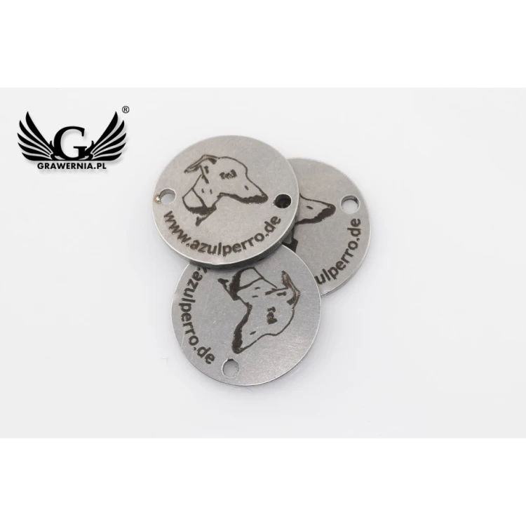 Stahletiketten für Kleidung - Abmessungen: 13x13mm - ME14