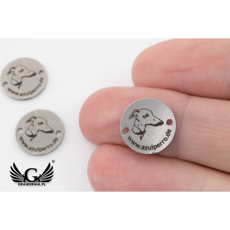 Stahletiketten für Kleidung - Abmessungen: 13x13mm - ME14