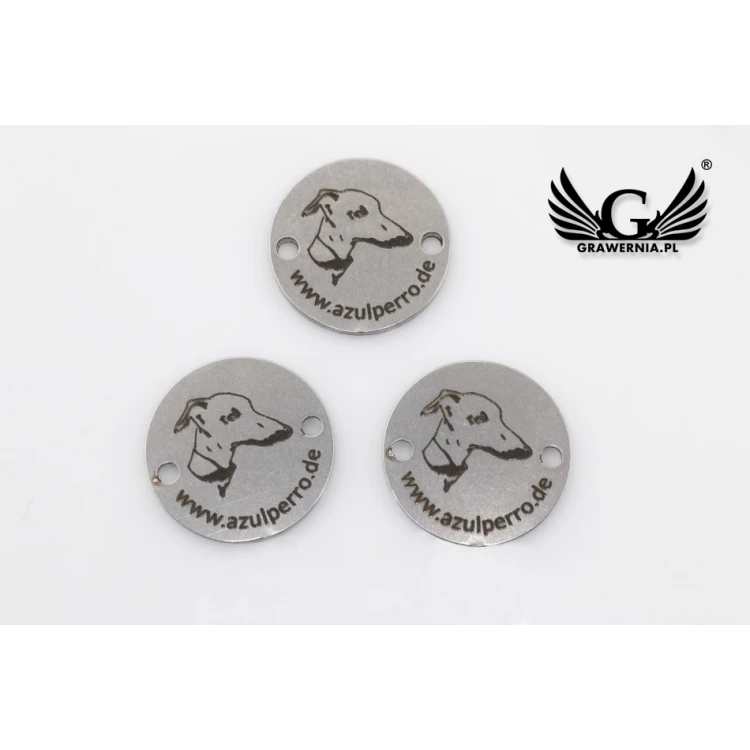 Stahletiketten für Kleidung - Abmessungen: 13x13mm - ME14
