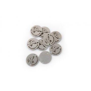 Stahletiketten für Kleidung - Abmessungen: 13x13mm - ME14