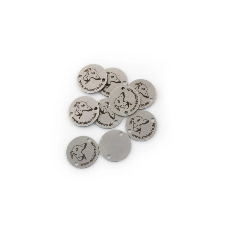 Stahletiketten für Kleidung - Abmessungen: 13x13mm - ME14