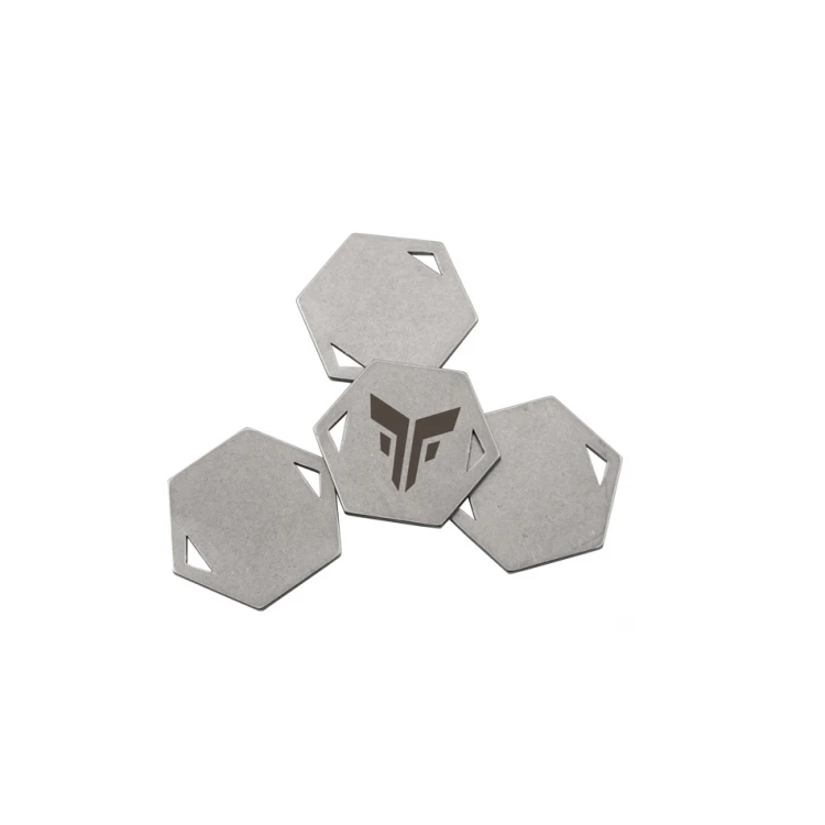Stahletiketten für Kleidung - Abmessungen: 23x20mm - ME15