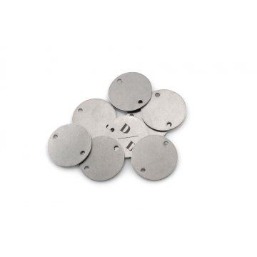 Stahletiketten für Kleidung - Abmessungen: 20x20mm - ME16