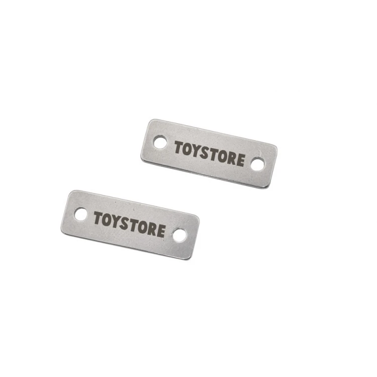 Stahletiketten für Kleidung - Abmessungen: 20x7mm - ME18