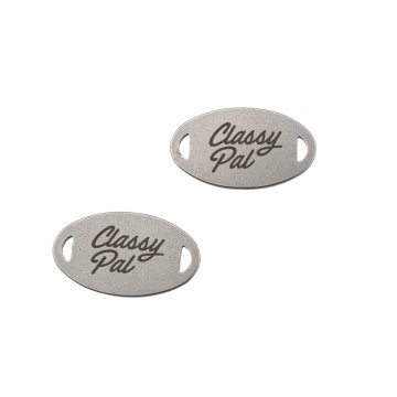 Stahletiketten für Kleidung - Abmessungen: 20x11mm - ME19