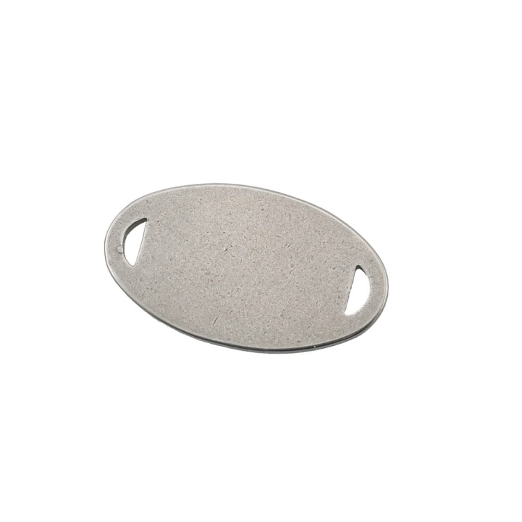 Stahletiketten für Kleidung - Abmessungen: 20x11mm - ME19