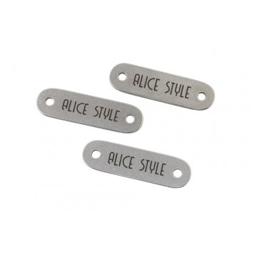 Stahletiketten für Kleidung - Abmessungen: 25x7mm - ME22