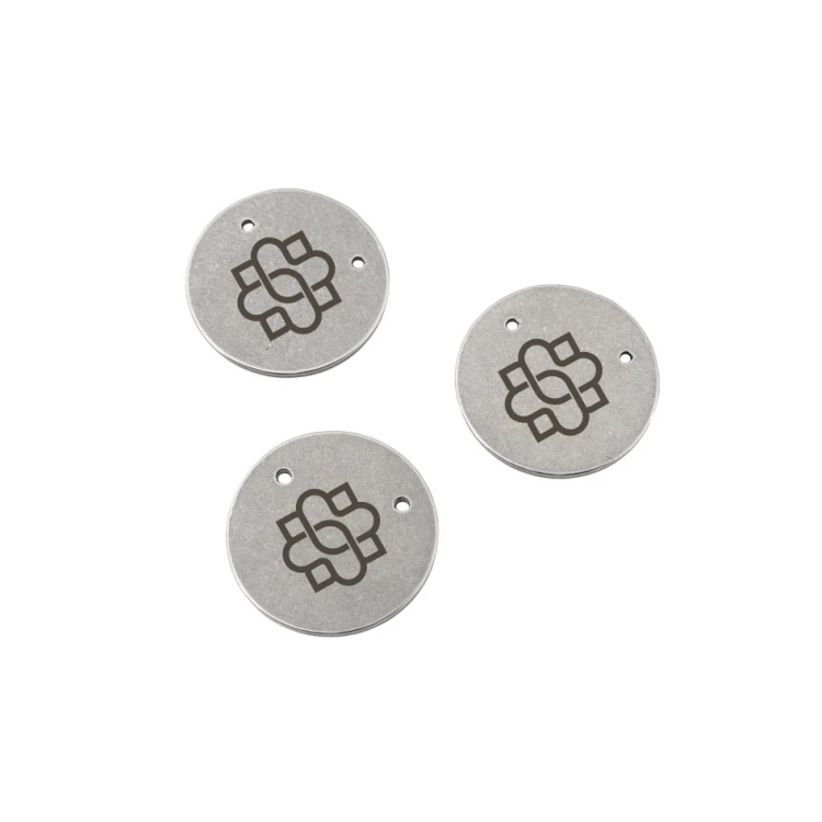 Stahletiketten für Kleidung - Abmessungen: 11x11mm - ME23