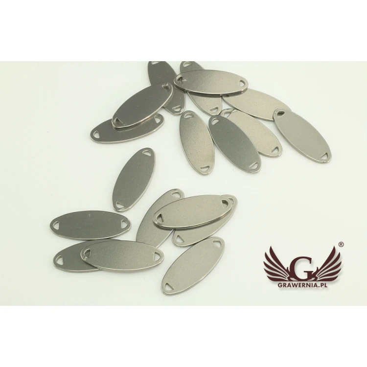 Stahletiketten für Kleidung - Abmessungen: 20x8mm - ME5