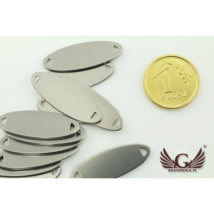 Stahletiketten für Kleidung - Abmessungen: 23x8mm - ME6