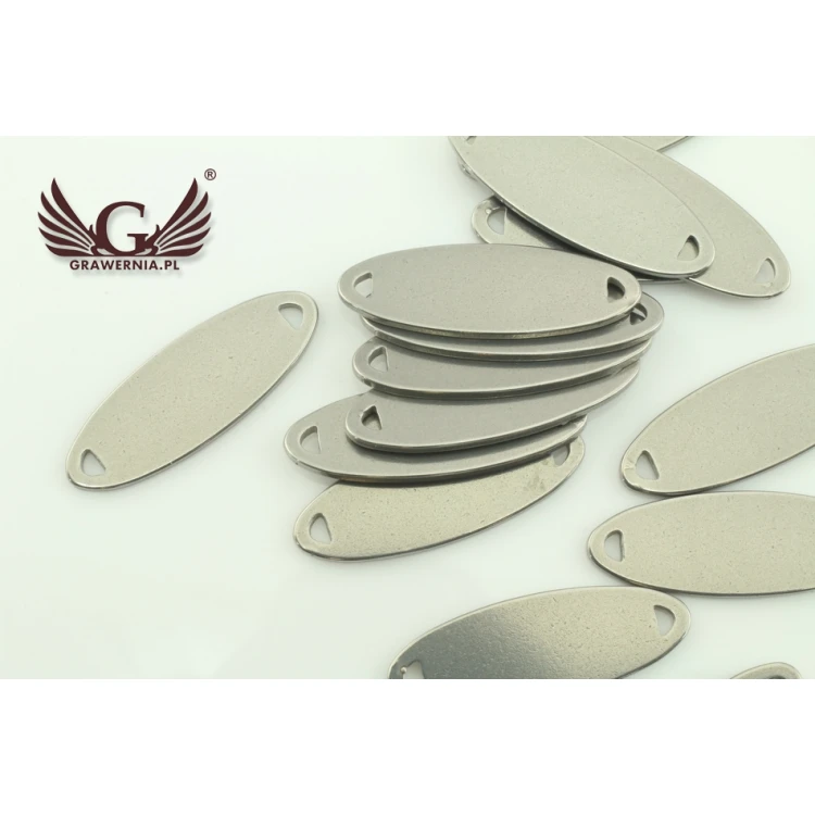 Stahletiketten für Kleidung - Abmessungen: 23x8mm - ME6