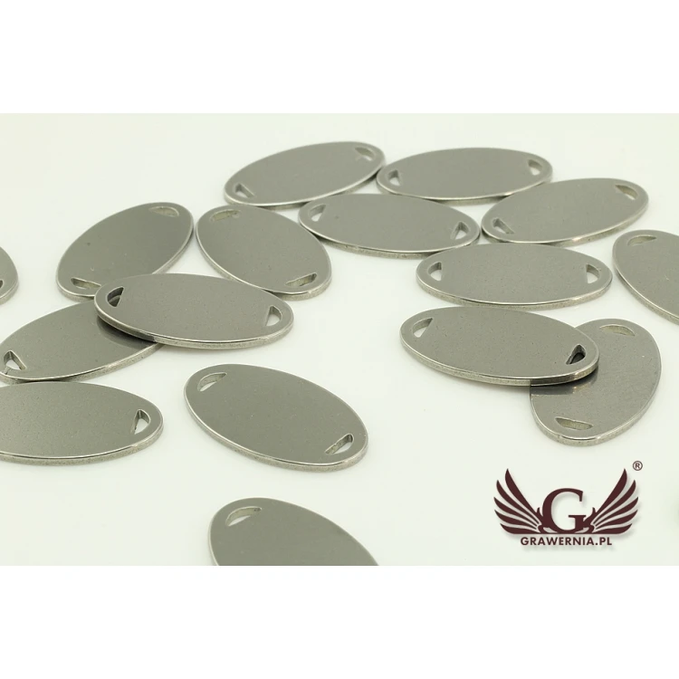 Stahletiketten für Kleidung - Abmessungen: 20x11mm - ME7