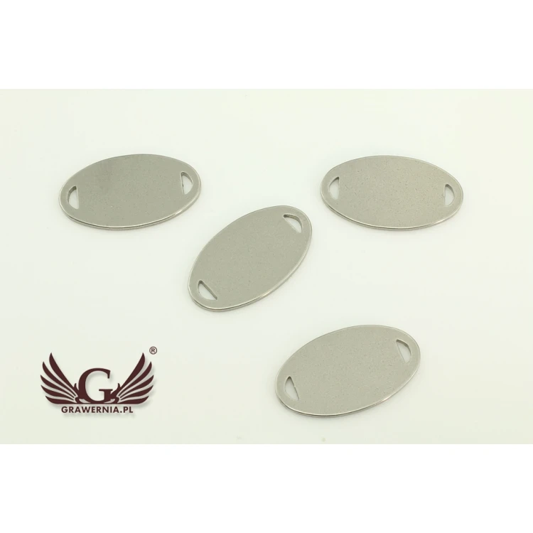 Stahletiketten für Kleidung - Abmessungen: 20x11mm - ME7