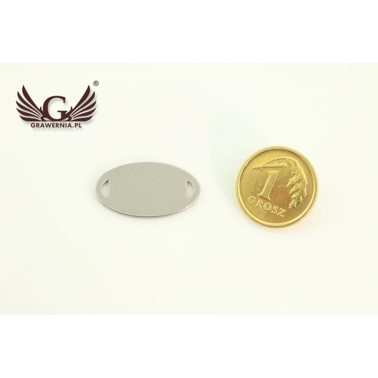 Stahletiketten für Kleidung - Abmessungen: 20x11mm - ME7