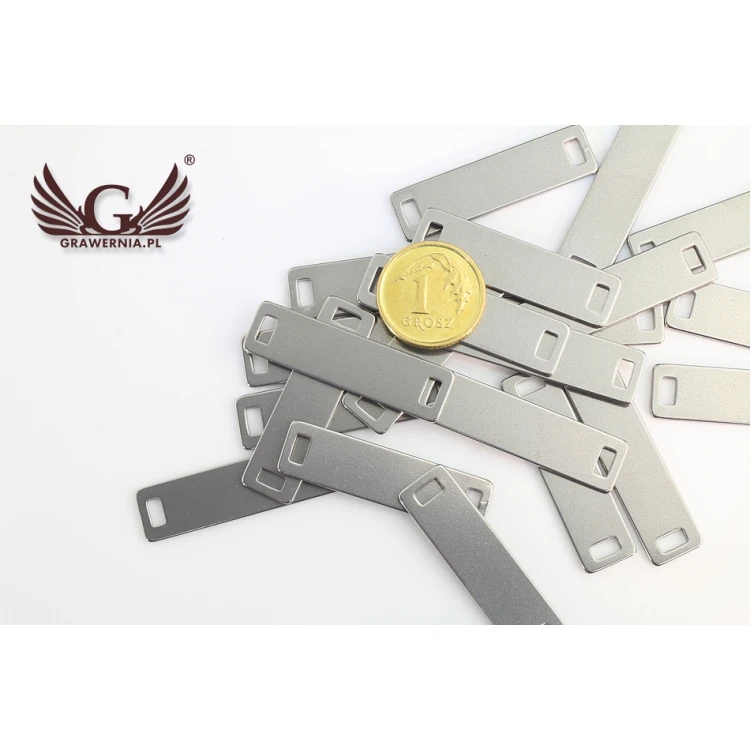 Stahletiketten für Kleidung - Abmessungen: 30x8mm - ME10