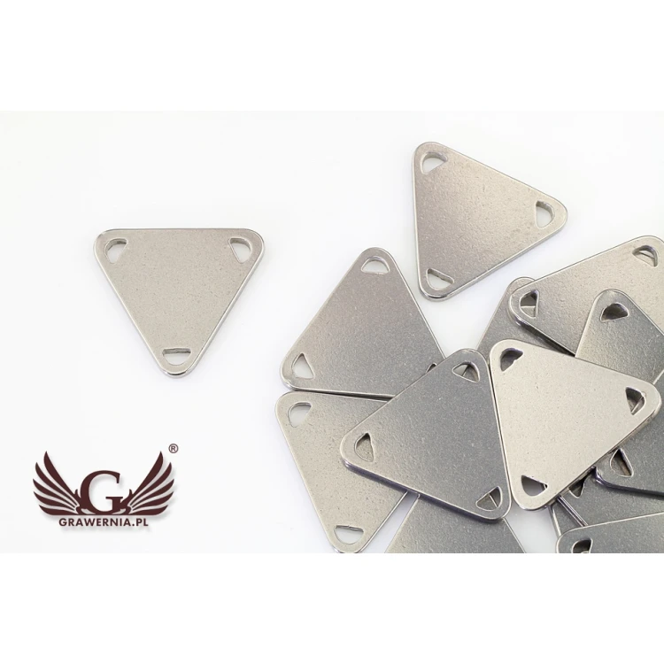 Stahlkleidungsetiketten - Abmessungen: 13,5x13,5mm - ME12