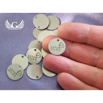 Runde Stahl-Etiketten für Kleidung - ME4