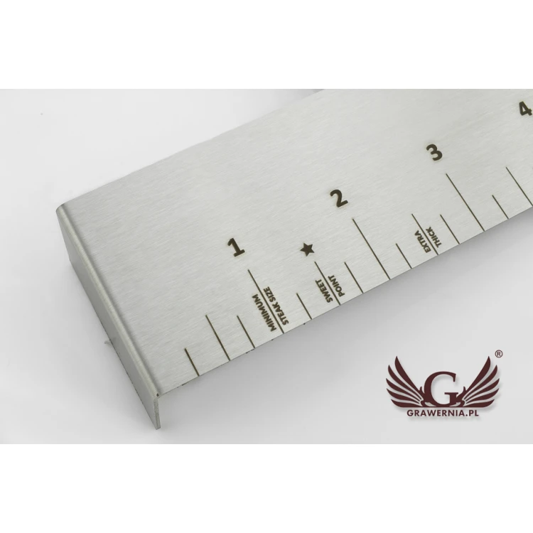 Lasergraviertes Stahlmaßband - Abm. 177x121x30mm - TAB053