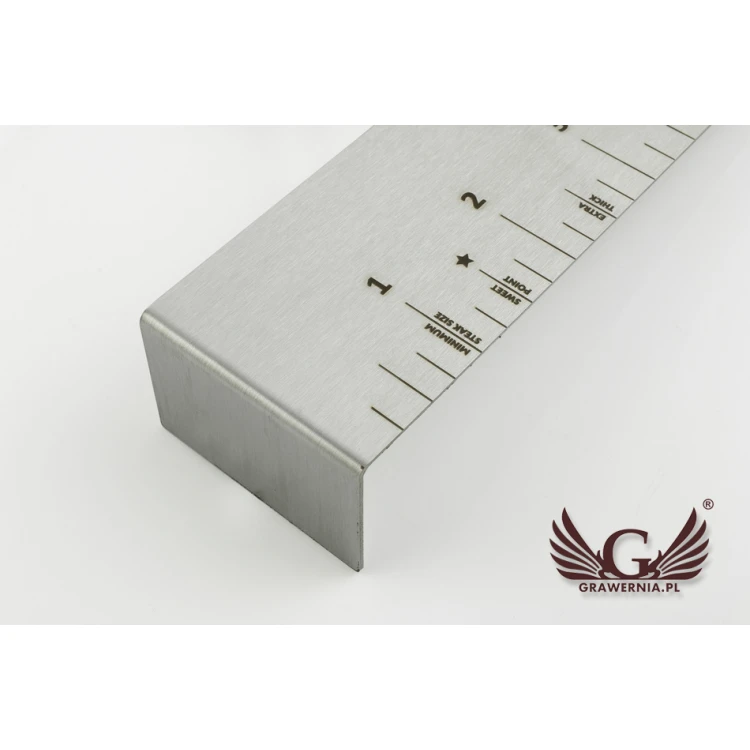Lasergraviertes Stahlmaßband - Abm. 177x121x30mm - TAB053
