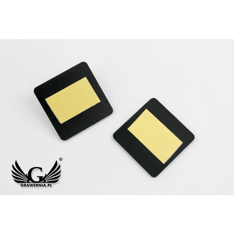 Mini Nummerierung für Tür oder Schrank - Gold- oder Silberlaminat - ND028 - Abm. 40x40mm