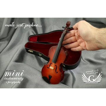 Mini Geige mit Spieluhr - Modell MSK1