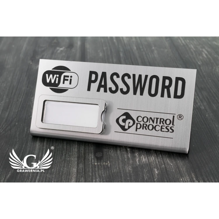 Mini-Ständer mit WLAN-Passwortfenster - 100x45mm - PR015