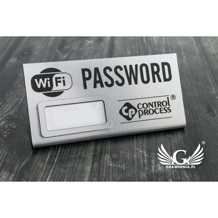 Mini-Ständer mit WLAN-Passwortfenster - 100x45mm - PR015