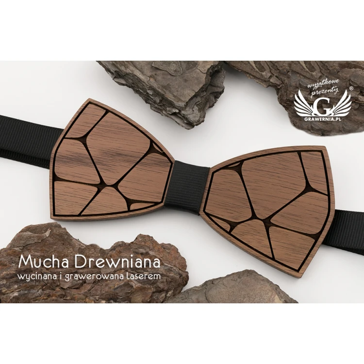 Holzfliege - Stone - Walnussholz - MDR046