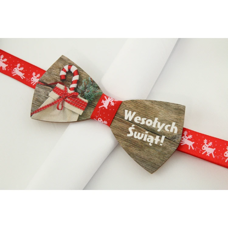 Holzfliege mit beliebiger Grafik - farbiger UV-Druck - MDR005