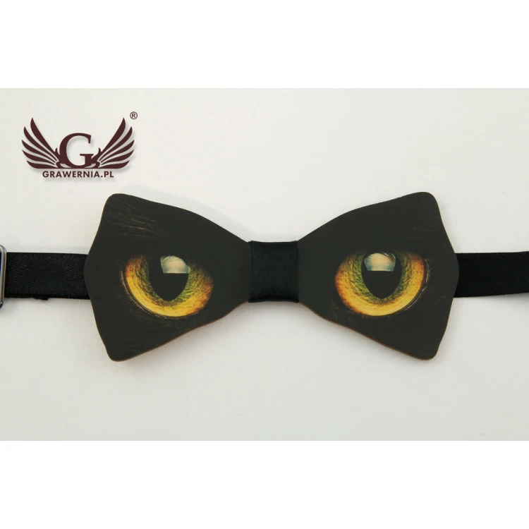 Holzfliege mit beliebiger Grafik - farbiger UV-Druck - MDR006