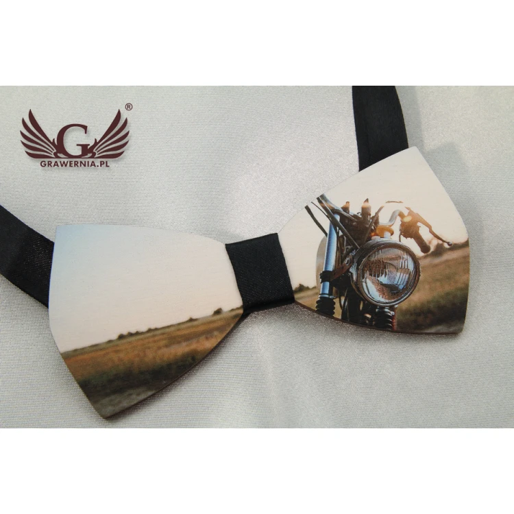 Holzfliege mit beliebiger Grafik - farbiger UV-Druck - MDR018