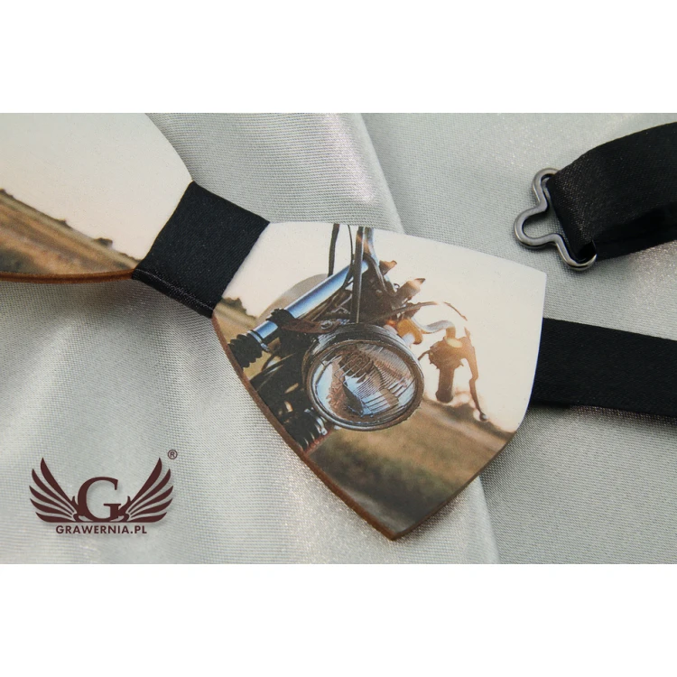 Holzfliege mit beliebiger Grafik - farbiger UV-Druck - MDR018
