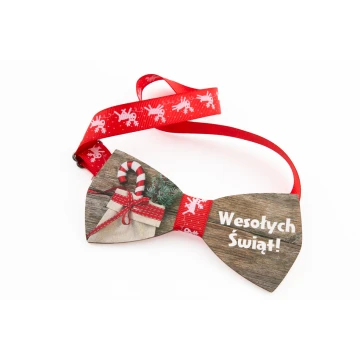 Holzfliege mit beliebiger Grafik - farbiger UV-Druck - MDR005