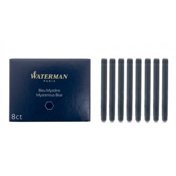 Waterman Standard Patronen für Füllfederhalter, 8 Stück BLAUSCHWARZ - NAB005