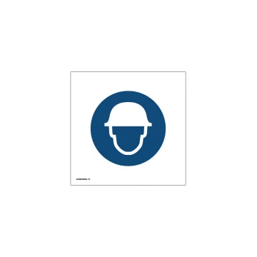 Anordnung zum Tragen eines Schutzhelms - Abm. 150x150mm - PVC - farbiger UV-Druck - BHP065