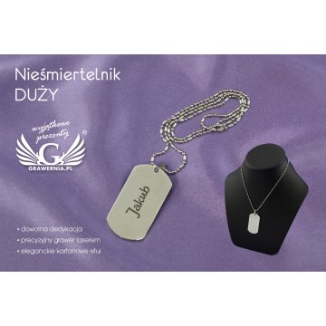 GROßER IDENTIFIKATIONSMARKEN - Metall mit beliebiger Gravur