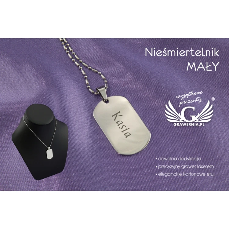 KLEINER DOG-TAG - Metall mit beliebiger Gravur