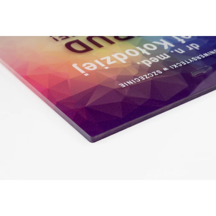 Moderner Acryl-Diplom für Ärzte - farbiger UV-Druck - DUV054
