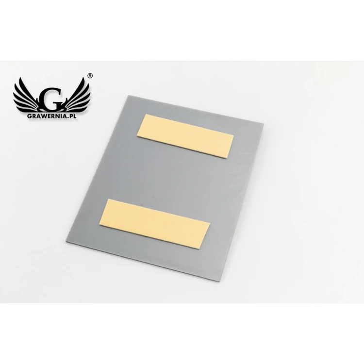 Türnummerierung - Mattschwarz mit mattem Silbergravur - ND027 - Abm. 100x120mm