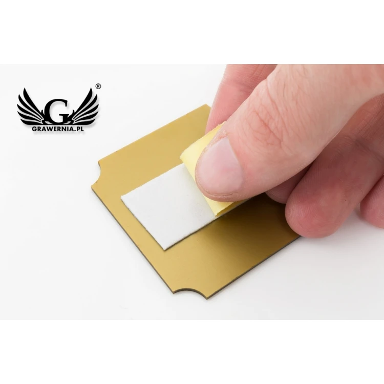 Türnummerierung - Mattschwarz Außen mit Goldgravur - ND016 - Abm. 50x50mm