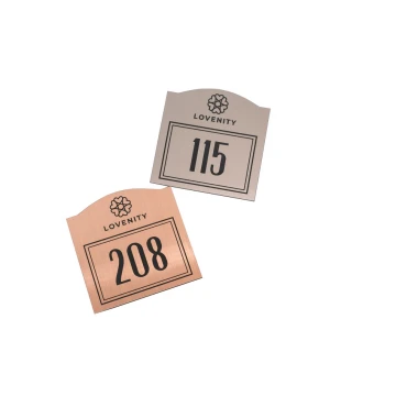 Türnummerierung - Kupfer oder Caffe Latte - ND022 - Abm. 70x70mm