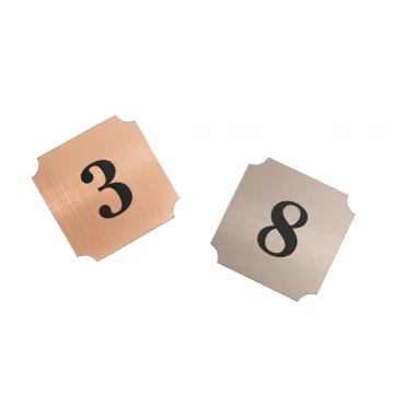 Türnummerierung - Kupfer oder Caffe Latte - ND017 - Abm. 50x50mm