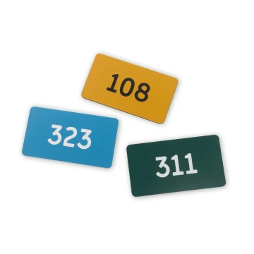 Nummerierung für Türen Multicolor - Abmessungen: 90x50mm - ND024