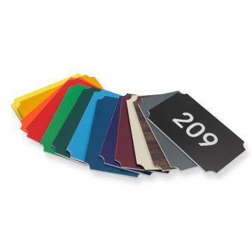 Nummerierung für Türen Multicolor - Abmessungen: 80x50mm - ND025