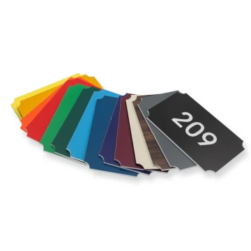 Nummerierung für Türen Multicolor - Abmessungen: 80x50mm - ND025