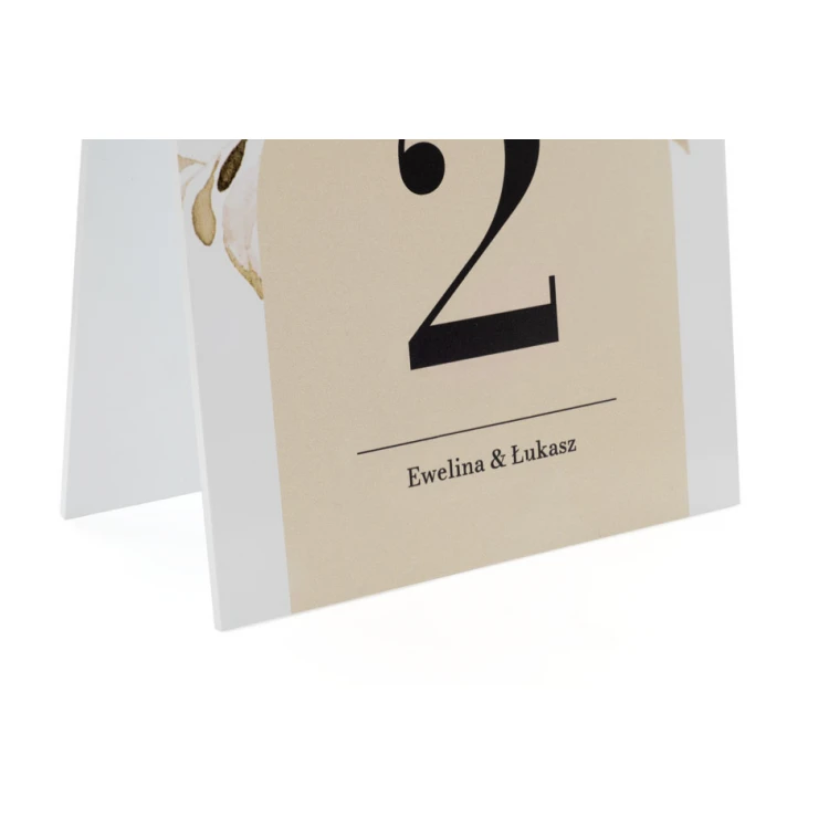 Nummerierung für Hochzeitstische - Höhe 20,5cm - NS008